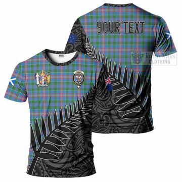 Ralston Crest Tartan T-Shirt with New Zealand Silver Fern Half Style