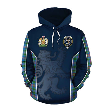 Ralston Tartan Cotton Hoodie with Family Crest and Lion Rampant Vibes Sport Style