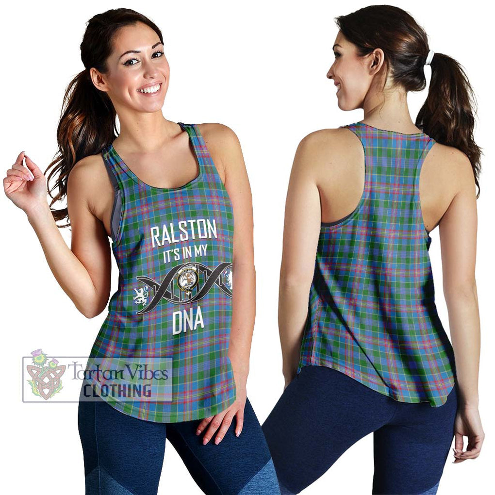 Ralston Tartan Women's Racerback Tanks with Family Crest DNA In Me Style 4XL - Tartanvibesclothing Shop