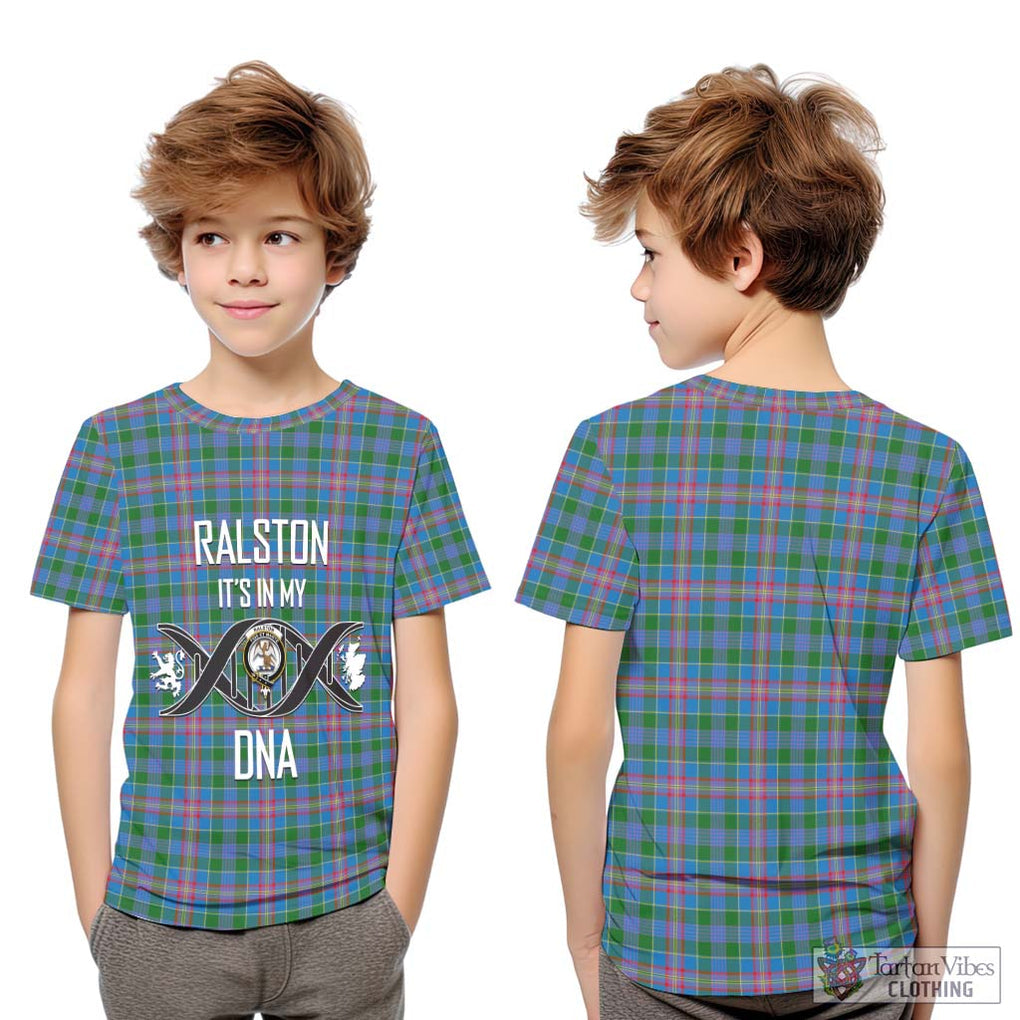 Ralston Tartan Kid T-Shirt with Family Crest DNA In Me Style Youth XL Size14 - Tartanvibesclothing Shop