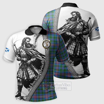 Ralston Tartan Clan Crest Polo Shirt with Highlander Warrior Celtic Style