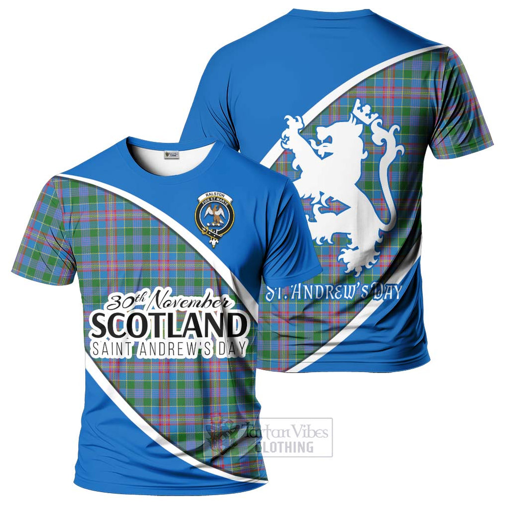 Tartan Vibes Clothing Ralston Family Crest Tartan T-Shirt Celebrate Saint Andrew's Day in Style