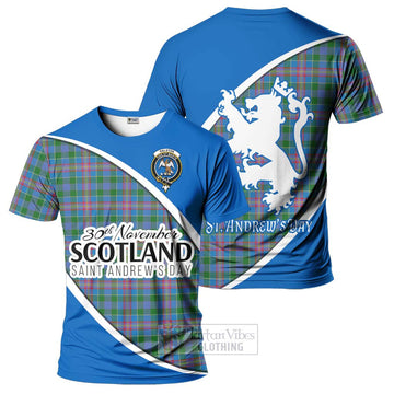 Ralston Family Crest Tartan T-Shirt Celebrate Saint Andrew's Day in Style