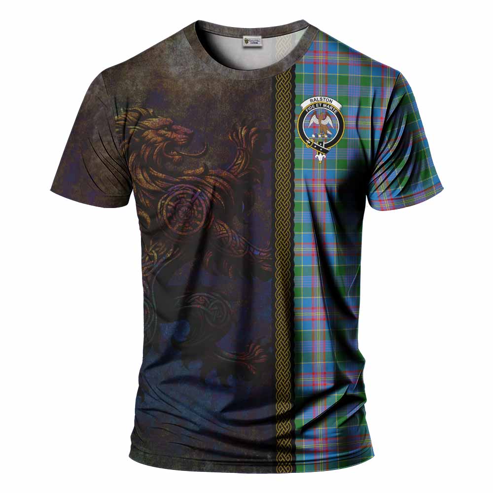 Ralston Tartan Family Crest T-Shirt Alba Gu Brath Be Brave Lion Ancient Style Kid's Shirt - Tartan Vibes Clothing