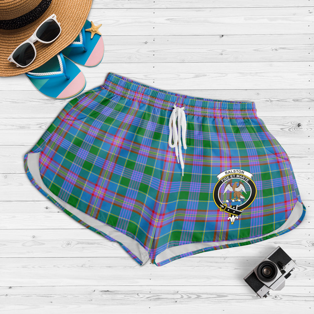 ralston-tartan-womens-shorts-with-family-crest