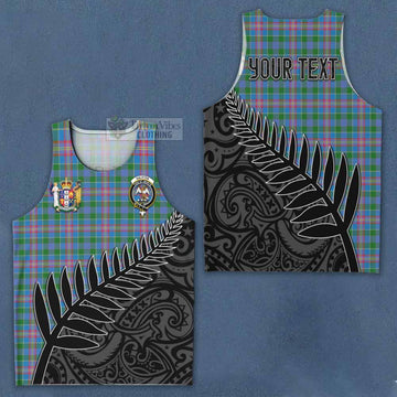 Ralston Crest Tartan Men's Tank Top with New Zealand Silver Fern Half Style