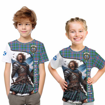 Ralston Crest Tartan Kid T-Shirt Inspired by the Freedom of Scottish Warrior