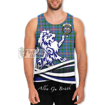 Ralston Tartan Men's Tank Top with Alba Gu Brath Regal Lion Emblem