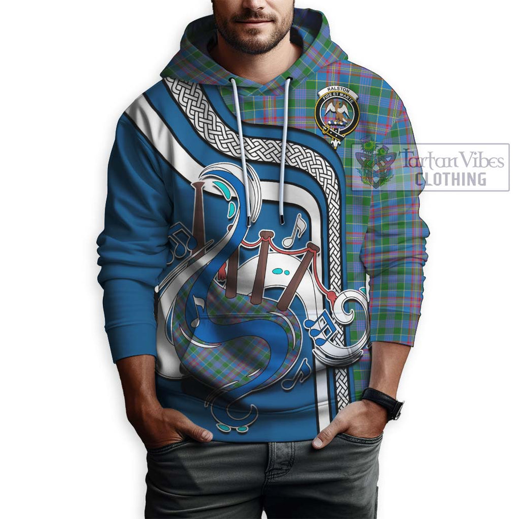 Ralston Tartan Hoodie with Epic Bagpipe Style Zip Hoodie - Tartanvibesclothing Shop