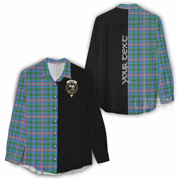 Ralston Tartan Women's Casual Shirt with Family Crest and Half Of Me Style