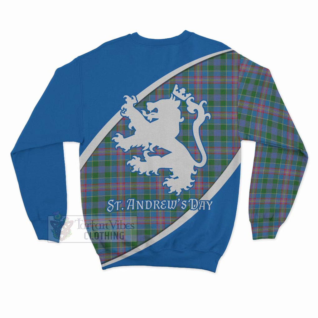 Tartan Vibes Clothing Ralston Family Crest Tartan Sweatshirt Celebrate Saint Andrew's Day in Style