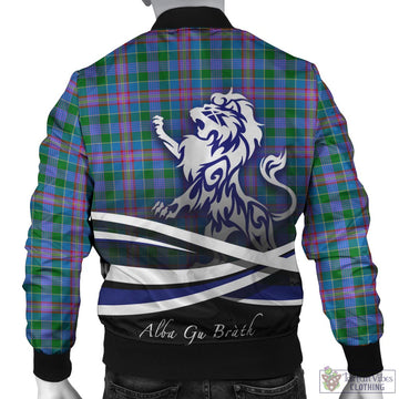 Ralston Tartan Bomber Jacket with Alba Gu Brath Regal Lion Emblem