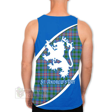 Ralston Family Crest Tartan Men's Tank Top Celebrate Saint Andrew's Day in Style