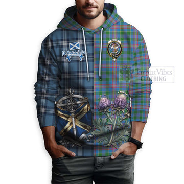 Ralston Tartan Hoodie Happy St. Andrew's Day Half Tartan Style