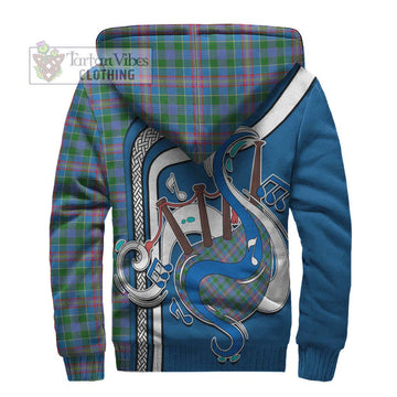 Ralston Tartan Sherpa Hoodie with Epic Bagpipe Style