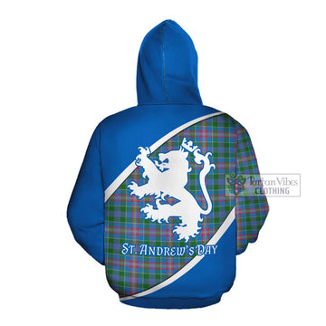 Ralston Family Crest Tartan Cotton Hoodie Celebrate Saint Andrew's Day in Style