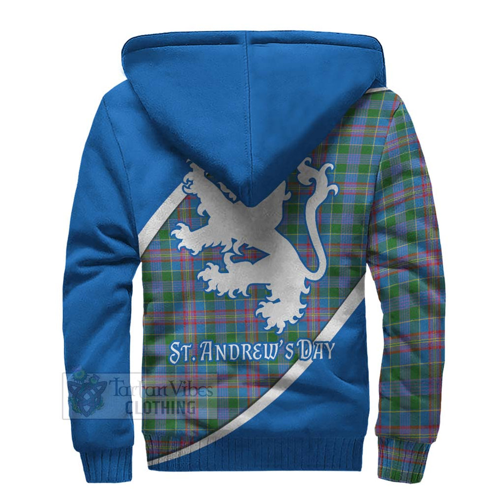 Tartan Vibes Clothing Ralston Family Crest Tartan Sherpa Hoodie Celebrate Saint Andrew's Day in Style