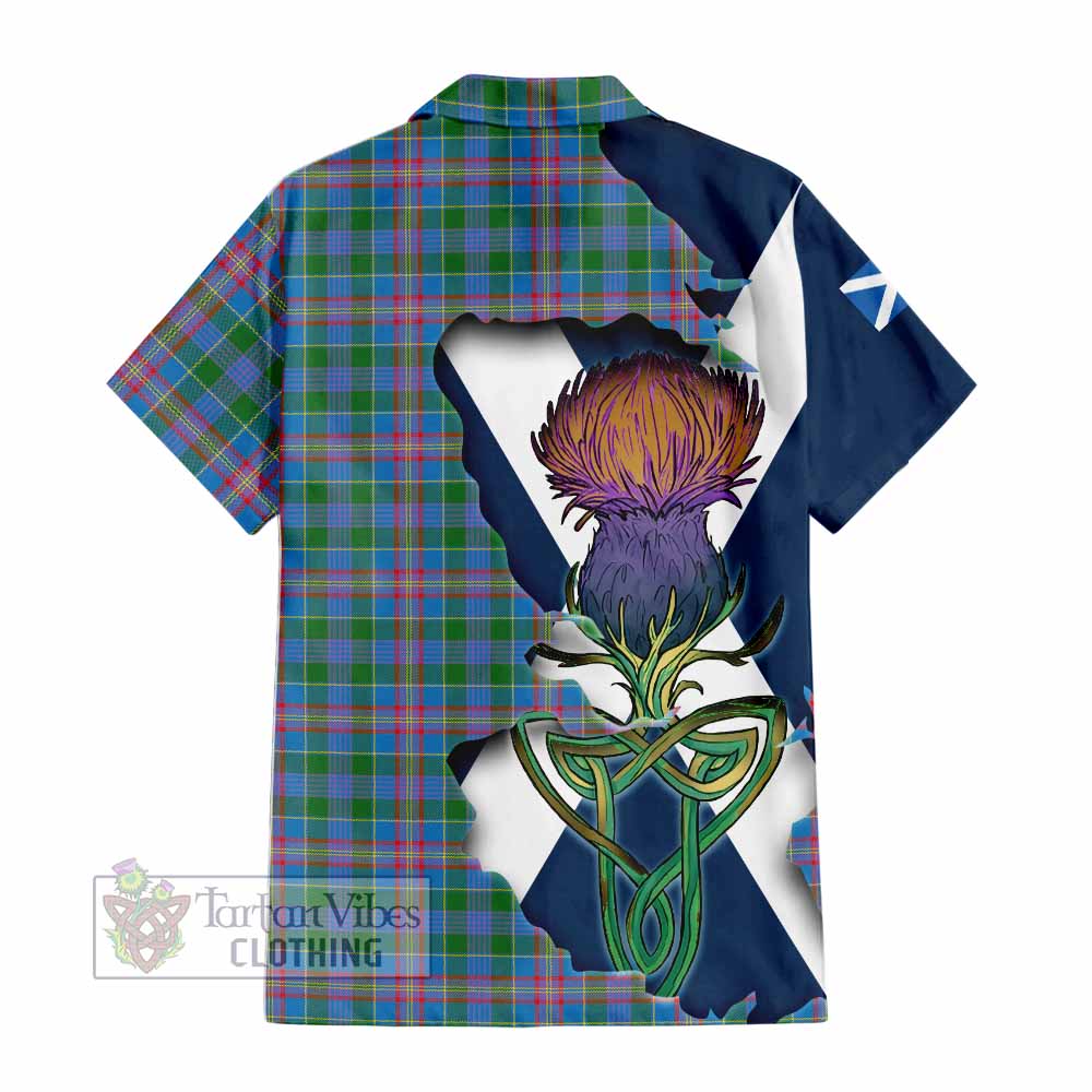 Ralston Tartan Family Crest Hawaiian Shirt Scottish Thistle Celtic Inspired - Tartan Vibes Clothing