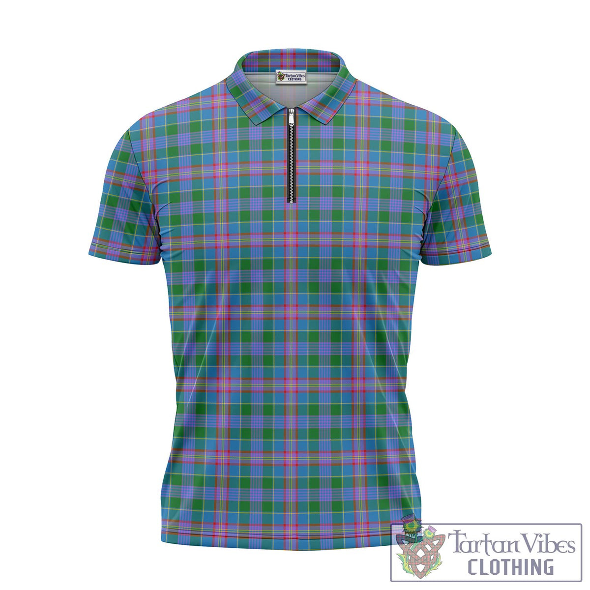 Ralston Tartan Zipper Polo Shirt - Tartan Vibes Clothing