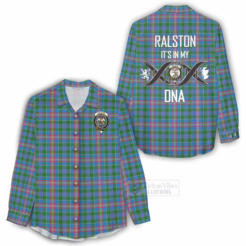 Tartan Vibes Clothing Ralston Tartan Women's Casual Shirt with Family Crest DNA In Me Style