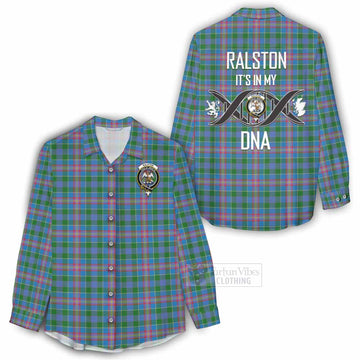 Ralston Tartan Women's Casual Shirt with Family Crest DNA In Me Style