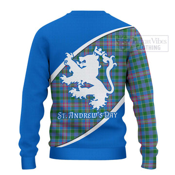 Ralston Family Crest Tartan Ugly Sweater Celebrate Saint Andrew's Day in Style