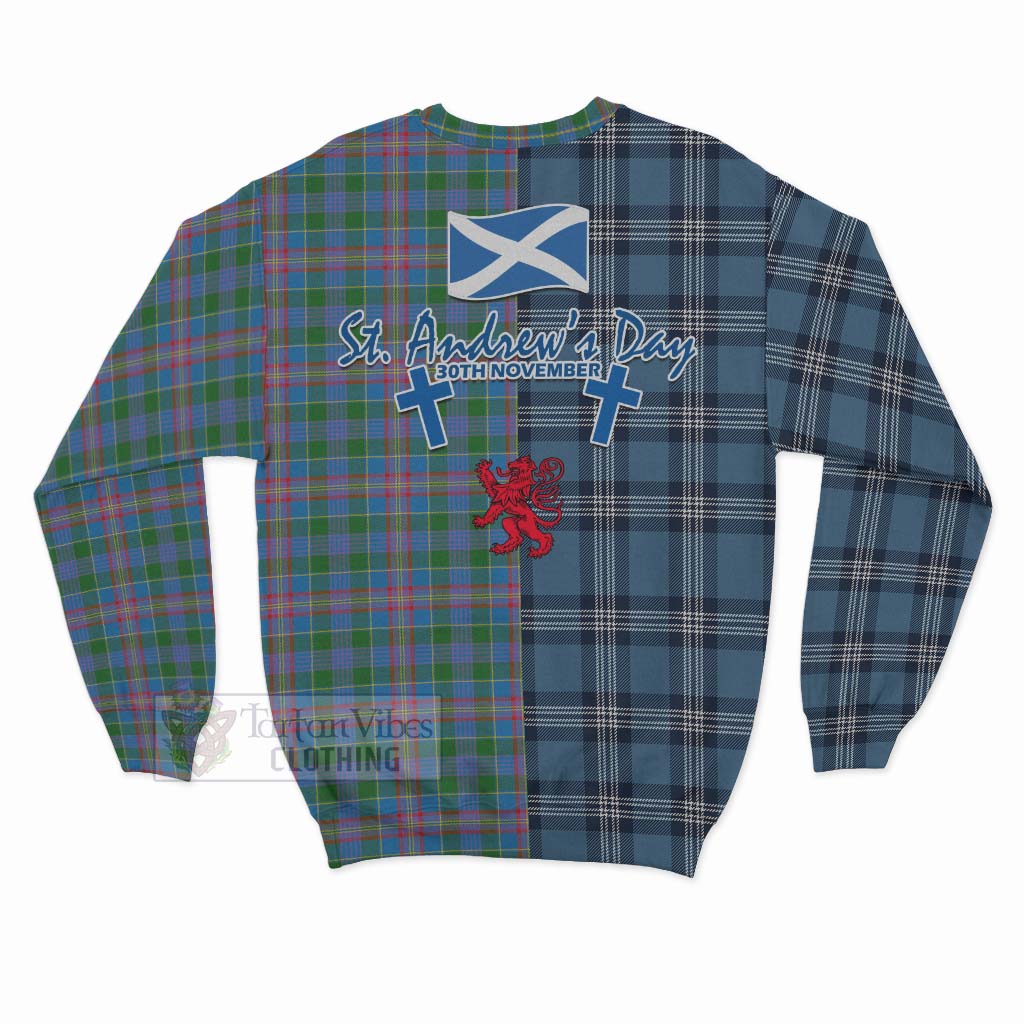 Tartan Vibes Clothing Ralston Tartan Sweatshirt Happy St. Andrew's Day Half Tartan Style