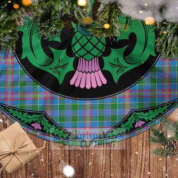 Ralston Tartan Christmas Tree Skirt Scottish Thistle Style