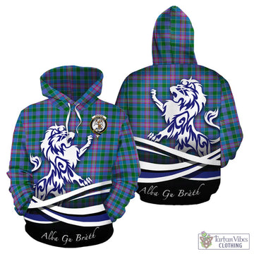 Ralston Tartan Hoodie with Alba Gu Brath Regal Lion Emblem