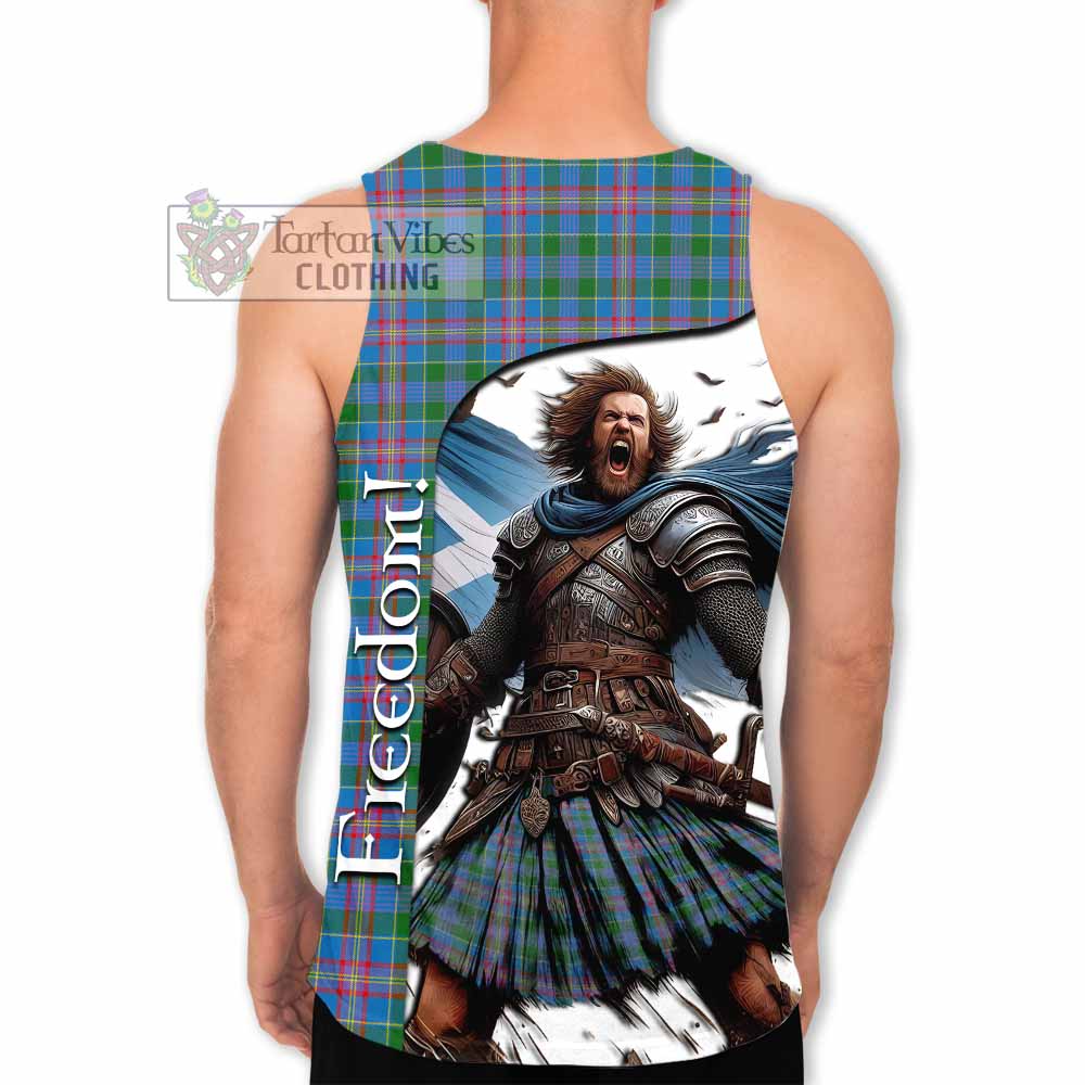 Tartan Vibes Clothing Ralston Crest Tartan Men's Tank Top Inspired by the Freedom of Scottish Warrior