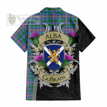 Ralston Tartan Family Crest Hawaiian Shirt Lion Rampant Royal Thistle Shield Celtic Inspired - Tartan Vibes Clothing