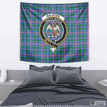 Ralston Tartan Tapestry Wall Hanging and Home Decor for Room with Family Crest