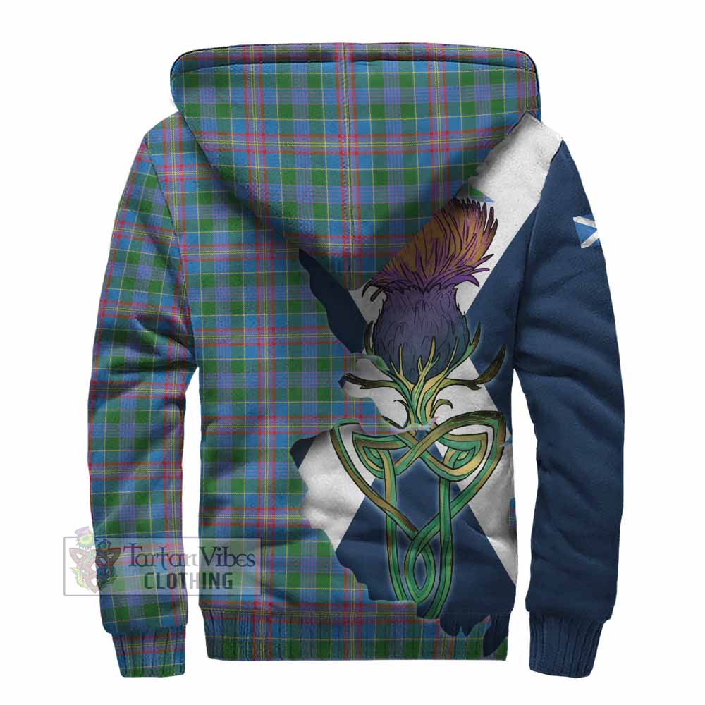 Ralston Tartan Family Crest Sherpa Hoodie Scottish Thistle Celtic Inspired - Tartan Vibes Clothing