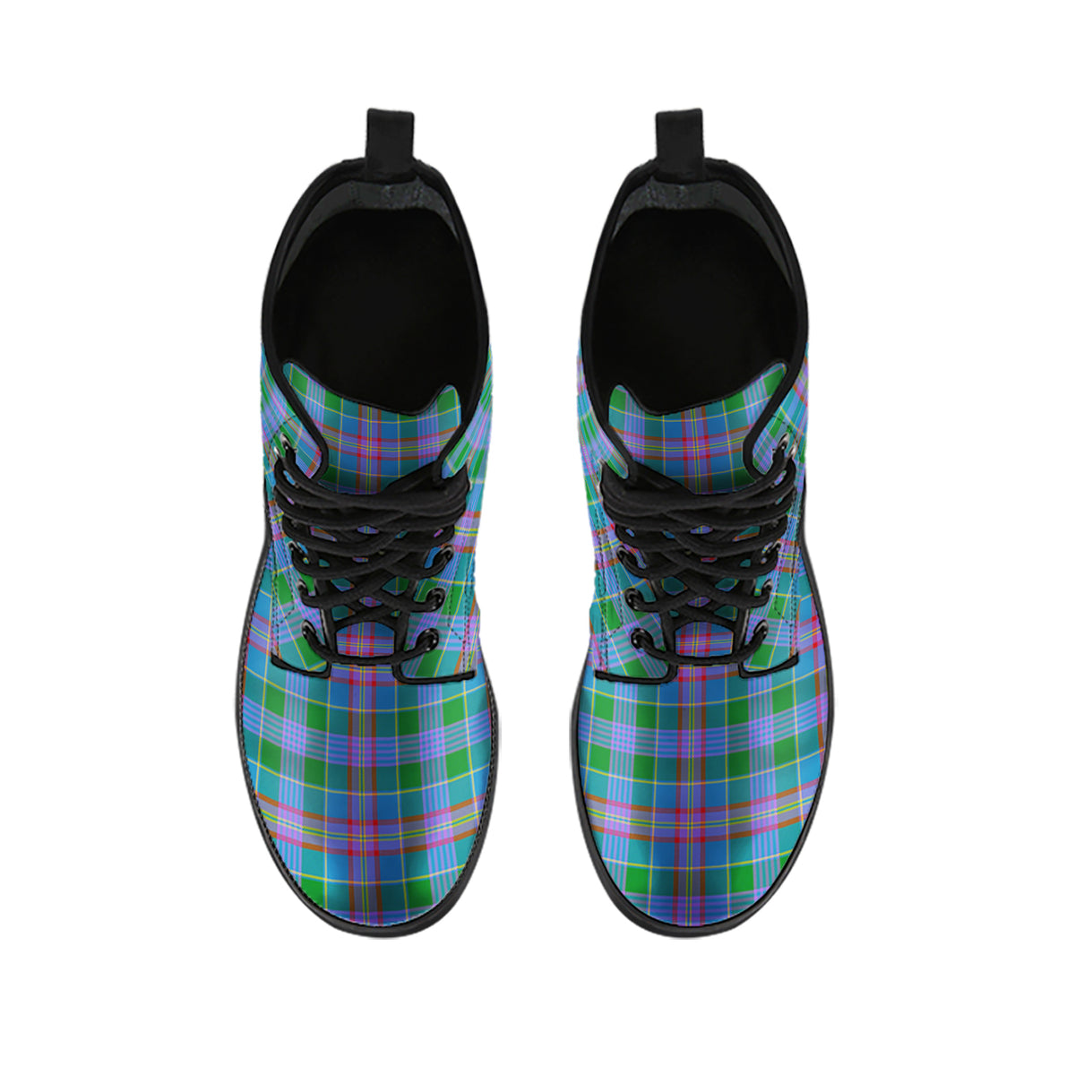 Ralston Tartan Leather Boots - Tartan Vibes Clothing