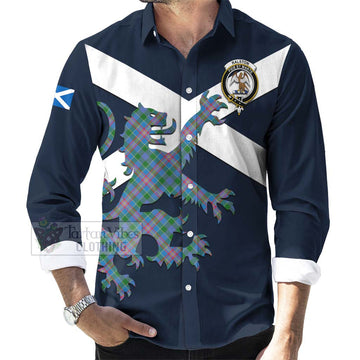 Ralston Tartan Lion Rampant Long Sleeve Button Shirt Proudly Display Your Heritage with Alba Gu Brath and Clan Name