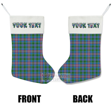 Ralston Tartan Christmas Stocking with Personalized Text