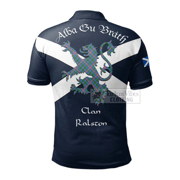 Ralston Tartan Lion Rampant Polo Shirt Proudly Display Your Heritage with Alba Gu Brath and Clan Name