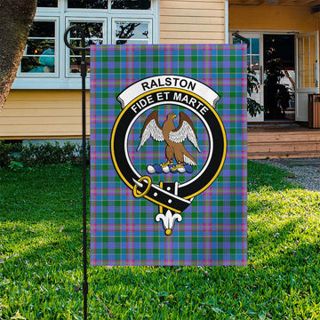 Ralston Tartan Flag with Family Crest