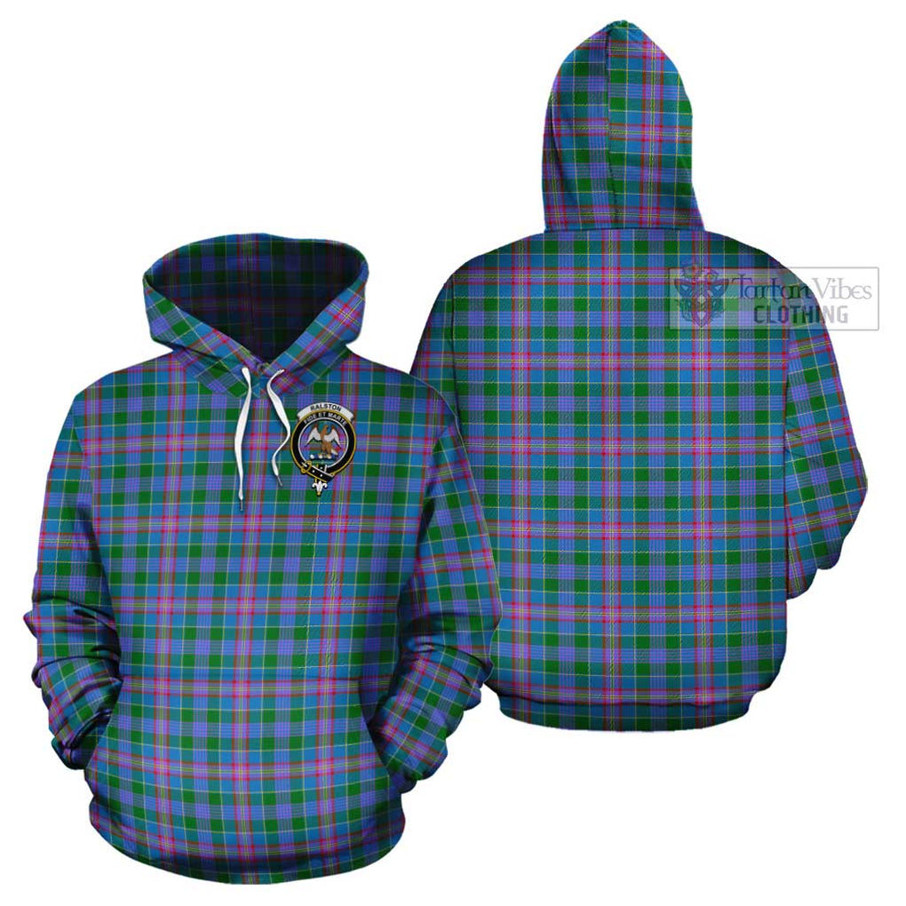 Ralston Tartan Cotton Hoodie with Family Crest Pullover Hoodie - Tartan Vibes Clothing