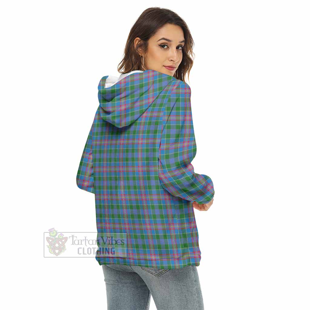 Ralston Tartan Women's Borg Fleece Hoodie with Half Zip - Tartan Vibes Clothing