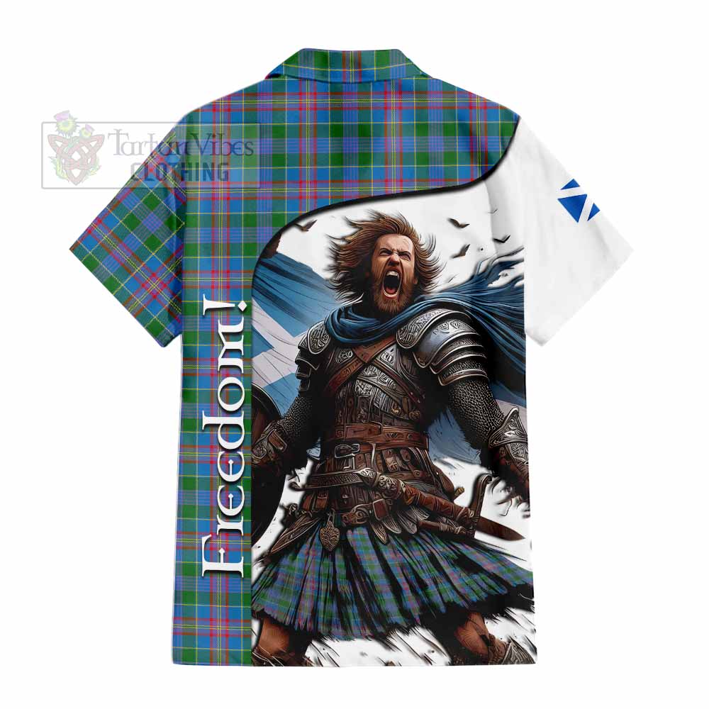 Tartan Vibes Clothing Ralston Crest Tartan Short Sleeve Button Shirt Inspired by the Freedom of Scottish Warrior