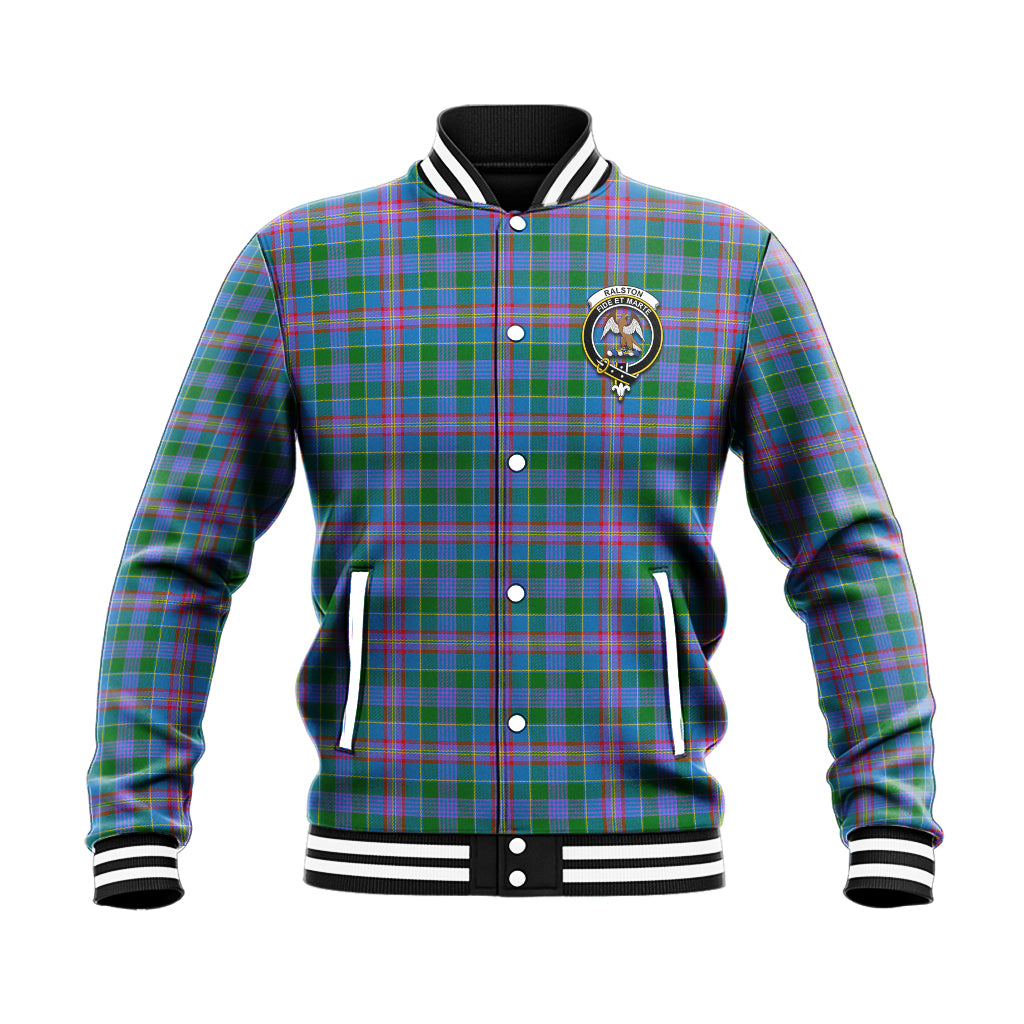 Ralston Tartan Baseball Jacket with Family Crest - Tartan Vibes Clothing