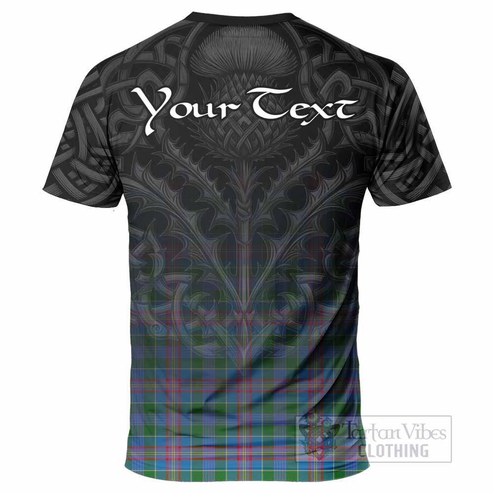 Tartan Vibes Clothing Ralston Tartan T-Shirt with Family Crest Celtic Thistle Vibes