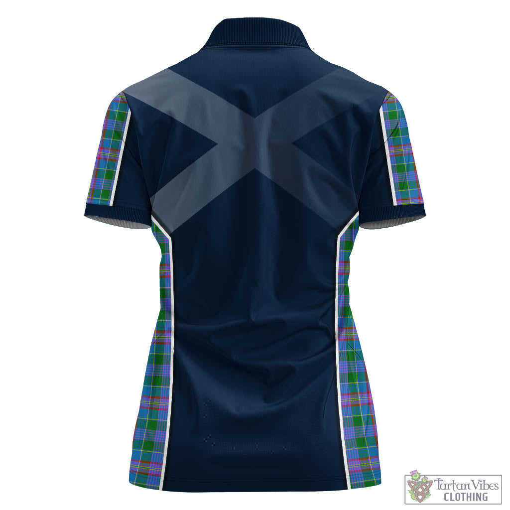 Ralston Tartan Women's Polo Shirt with Family Crest and Lion Rampant Vibes Sport Style - Tartan Vibes Clothing