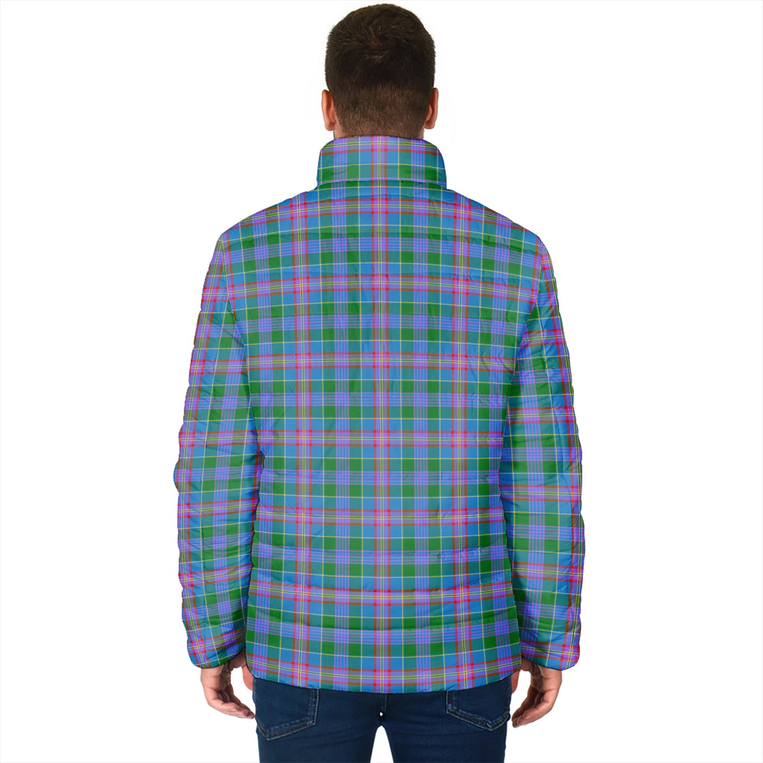 Ralston Tartan Padded Jacket with Family Crest - Tartan Vibes Clothing