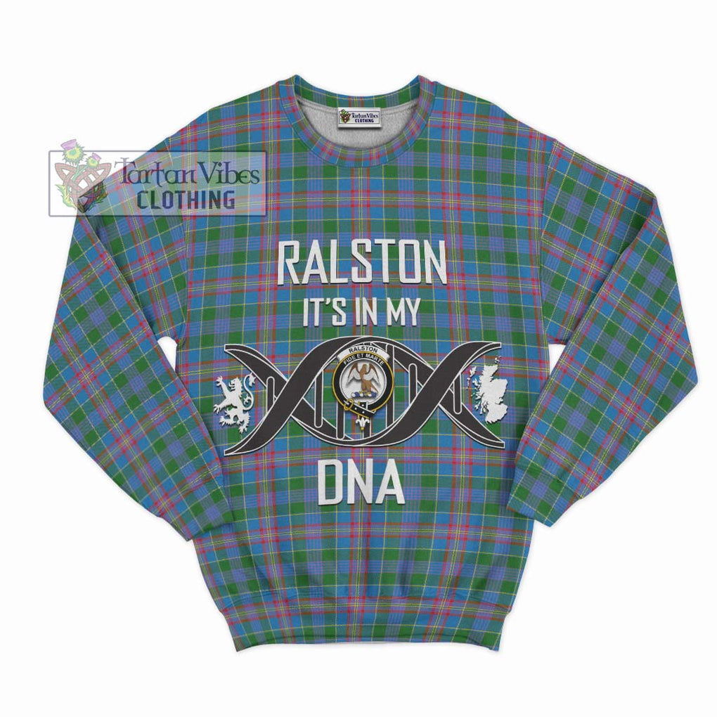 Ralston Tartan Sweatshirt with Family Crest DNA In Me Style - Tartanvibesclothing Shop