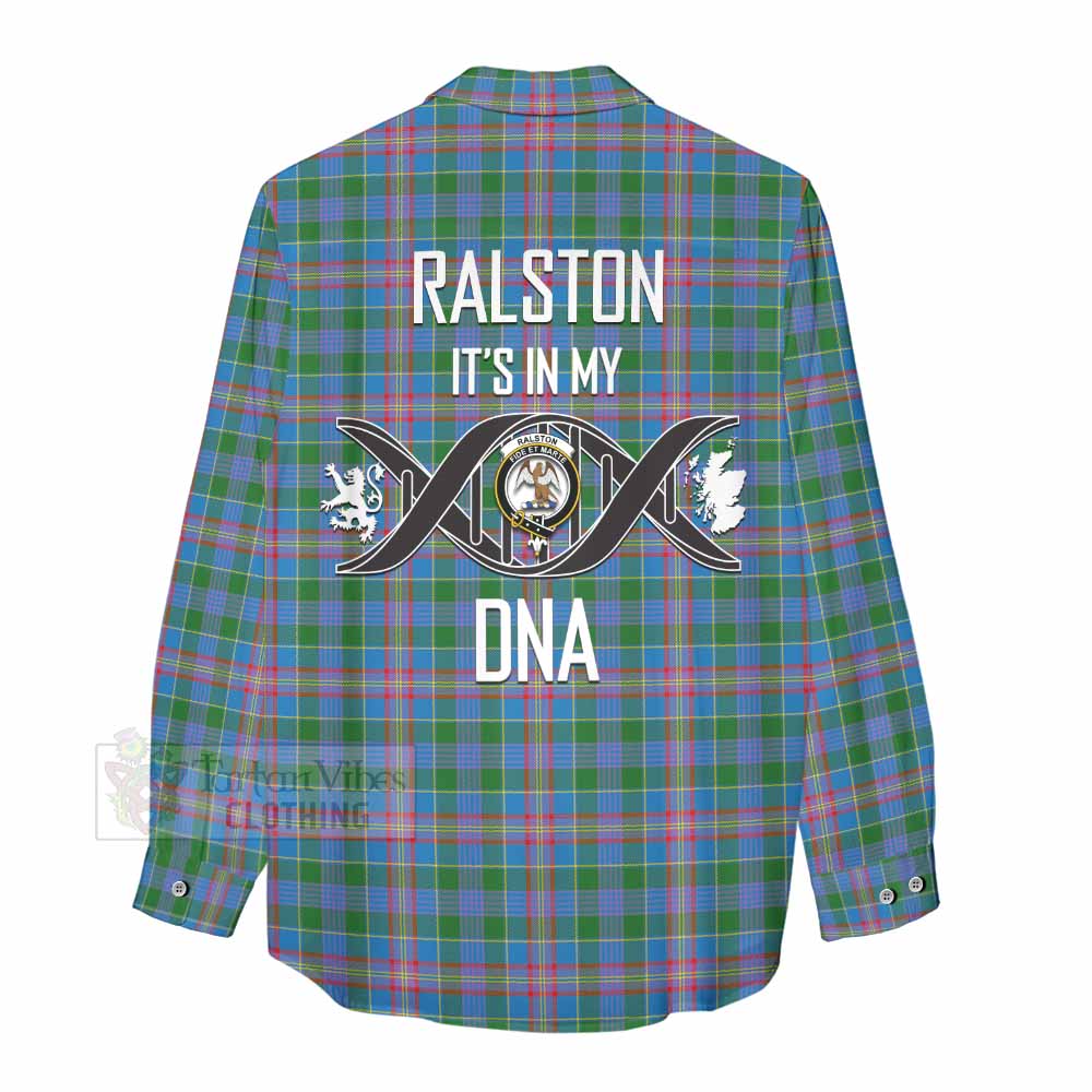 Tartan Vibes Clothing Ralston Tartan Women's Casual Shirt with Family Crest DNA In Me Style