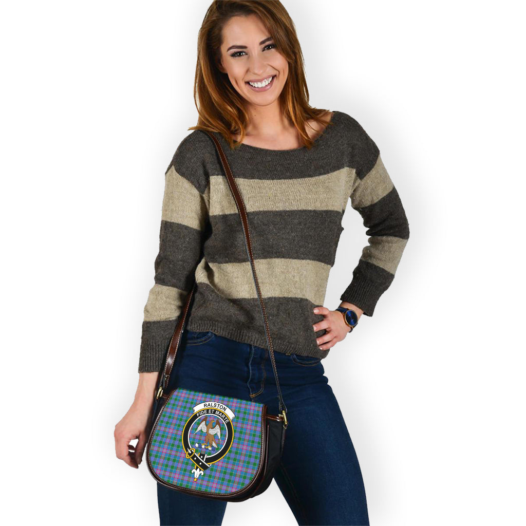 Ralston Tartan Saddle Bag with Family Crest - Tartan Vibes Clothing