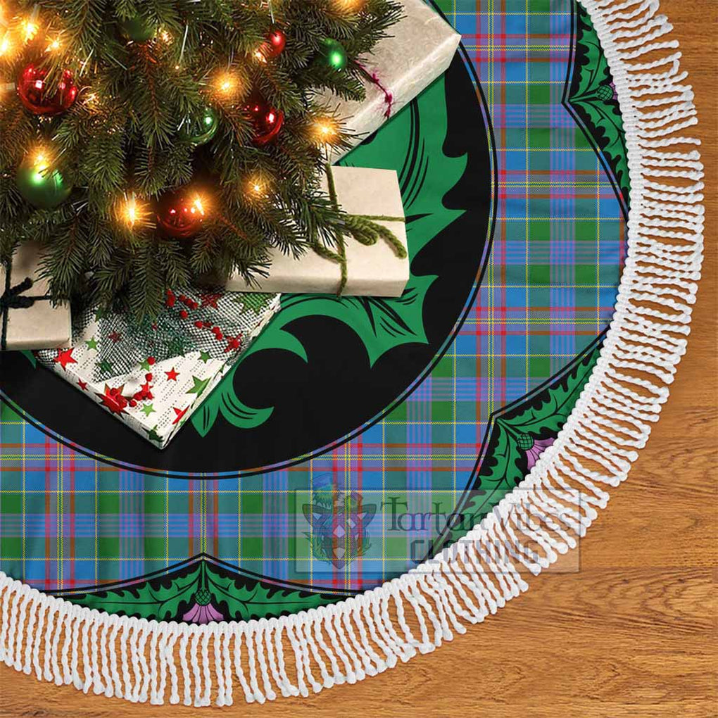 Tartan Vibes Clothing Ralston Tartan Christmas Tree Skirt Scottish Thistle Style