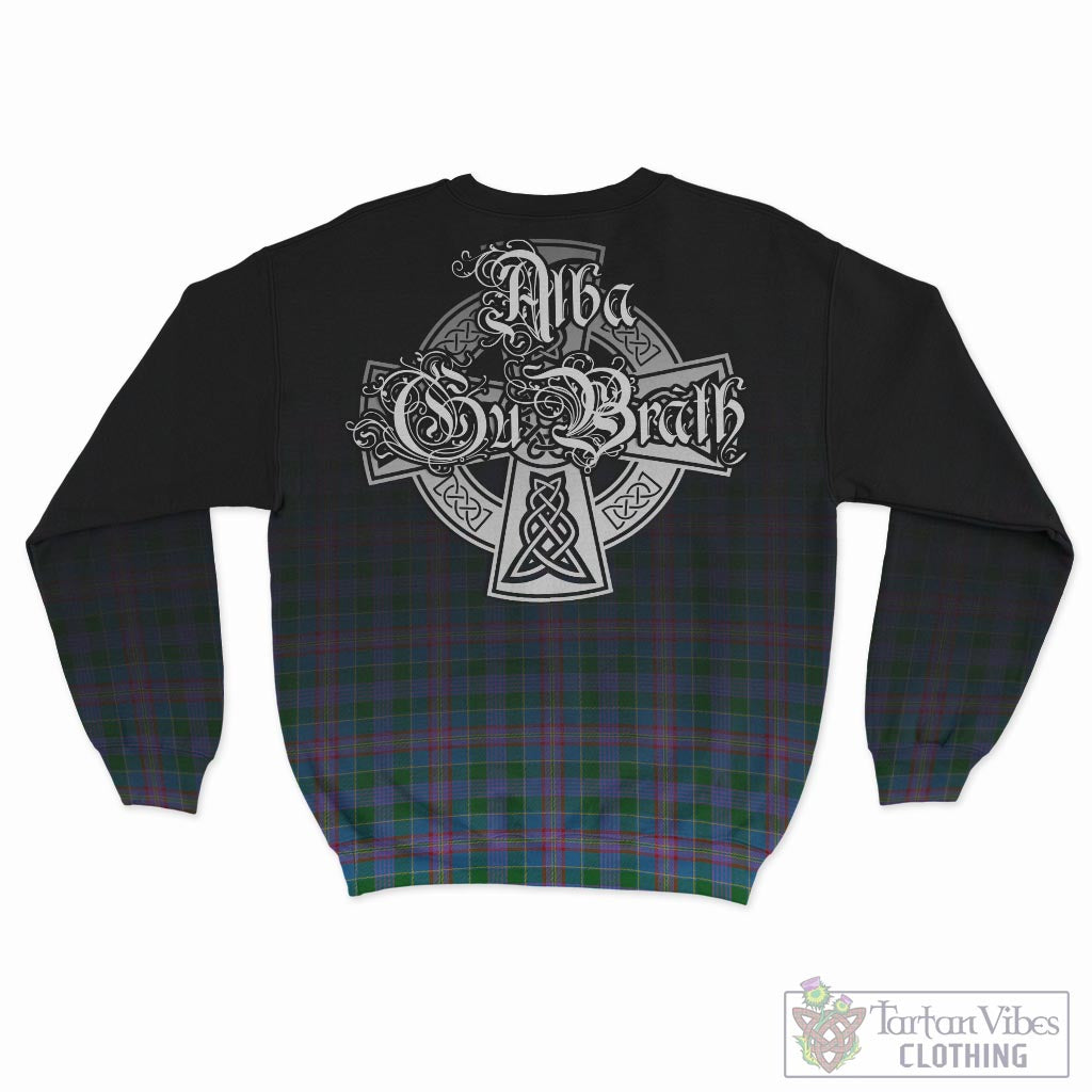 Tartan Vibes Clothing Ralston Tartan Sweatshirt Featuring Alba Gu Brath Family Crest Celtic Inspired